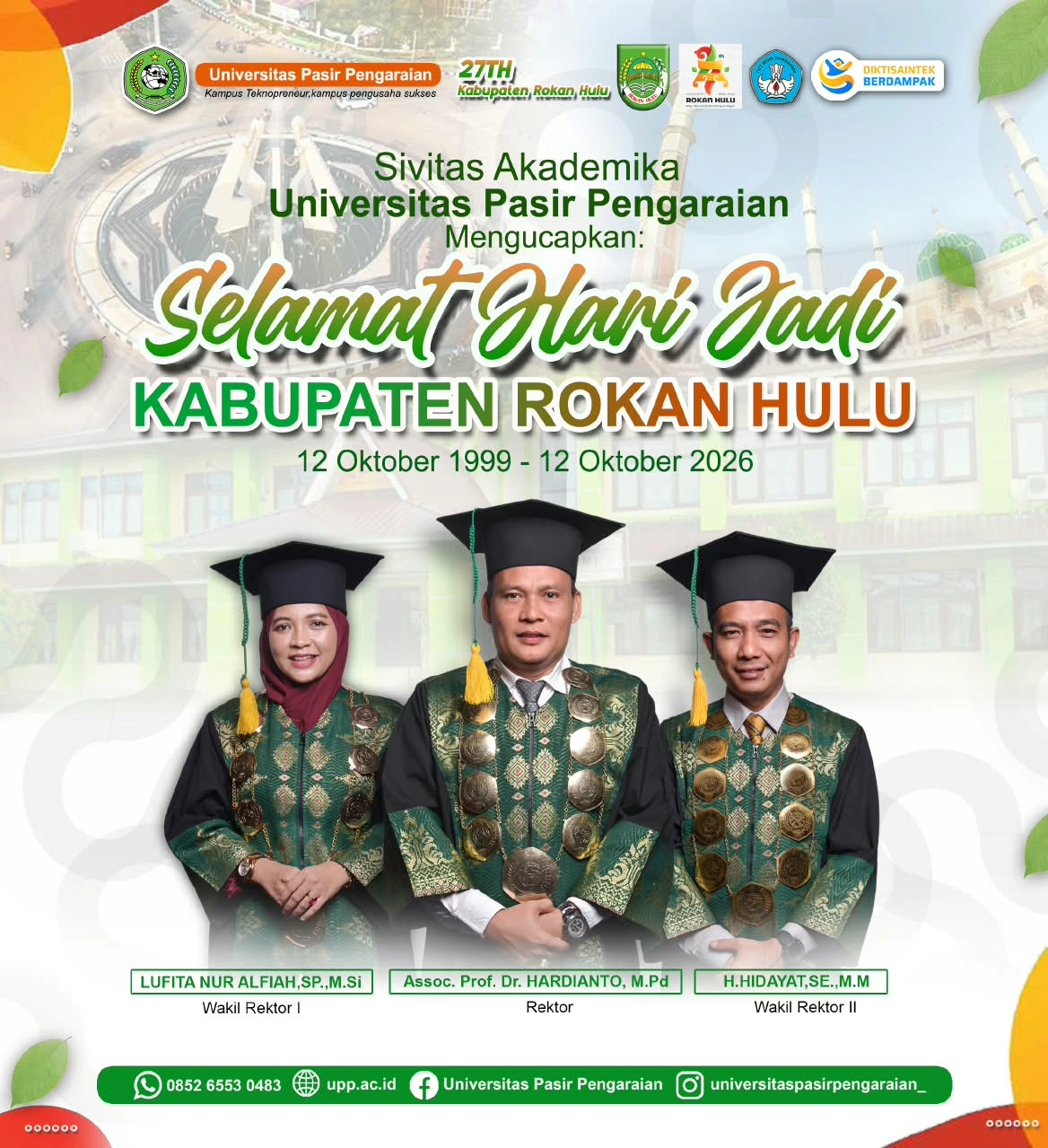 Peringati Hari Jadi ke-27 Kabupaten Rokan Hulu, Sivitas Akademika UPP Siap Perkuat Kolaborasi Menuju Daerah Maju dan Berdaya Saing
